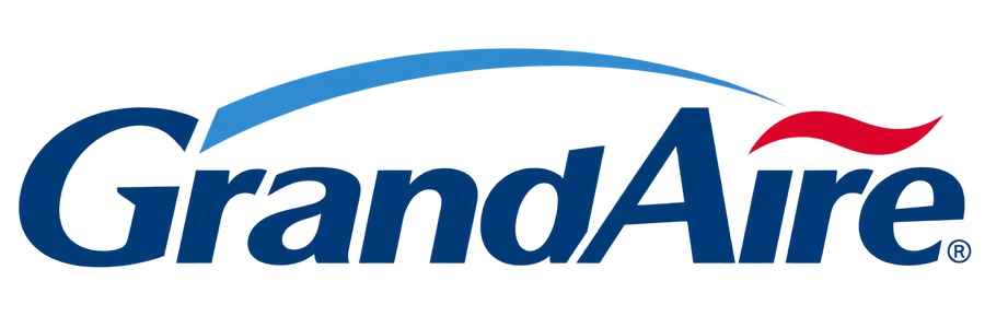 Grandaire air-conditioning and heat-pump parts brand artwork